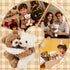 Hugging Teddy Bears, Two Hugging Teddy Bears Stuffed Animals for Couple Girlfriend Girls Kids with Paw Hook and Loop