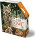 Madd Capp I AM Great Horned OWL 300 Piece Jigsaw Puzzle, Bird-Shaped, 29x12 Finished Size, Includes Fun Facts