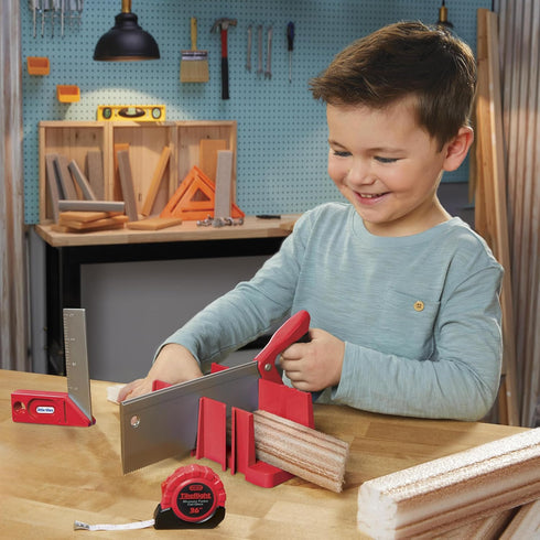 Set 5 Set, 3+ Little Tikes Creative Construction Measure & Cut with Accessories, Pretend Play Construction for Boys