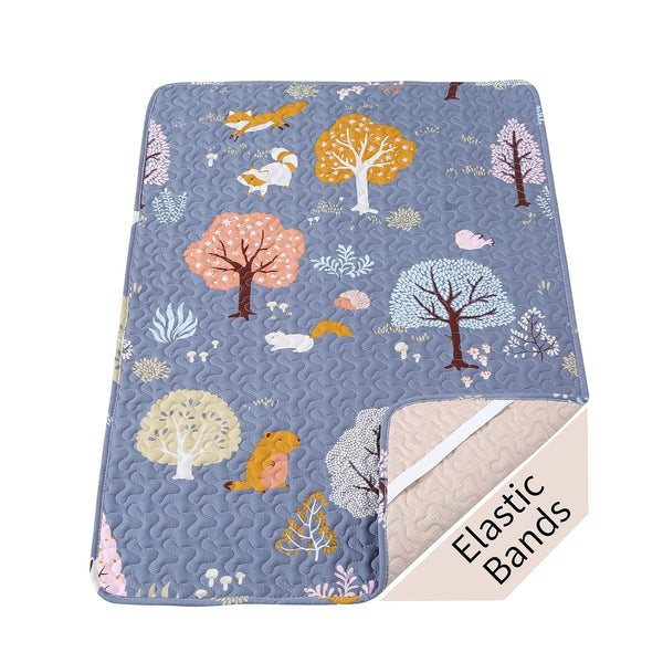 Padded Pack n Play Sheets Breathable Thick Pack and Play Mattress Protector,