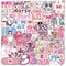 Hopetl 50Pcs Pink Bow Nurse Stickers Medical Accessories Stickers for Laptop, Water Bottle,