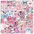 Hopetl 50Pcs Pink Bow Nurse Stickers Medical Accessories Stickers for Laptop, Water Bottle,