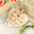 Penitue Wooden No Touch or Kiss Baby Sign, Cute Heart Shape Do Not Touch Baby Sign with Hanging Rope for Stroller Car