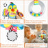 Baby Stroller Toy and Car Seat Toy - Teether Hanging Rattle Toys, Soft Plush for Boys and Girls 3-12 Months