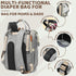 Noiclub Backpack Backpack Diaper Bag for Girls Boys: Gray Toddler Diaper Bag with Changing Pad Baby Diaper Bag for Mon