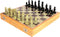 StonKraft 12x12 Stone Wooden Chess Game Board Set + Handcrafted Pawns