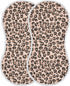 Mazeann 4 Pack Leopard Cheetah Print Burp Cloths Baby Boys Girls Absorbent Soft Cotton Burping Cloths Rags