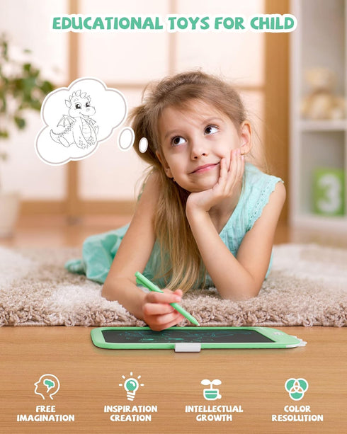 10 inch 3-5, 3 4 5 6 7 8 9 LCD Writing Tablet for Kids, Unicorn Toys Gifts for Girls Aged Toddler Girl Kids Educational