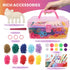 6-12 -1000+ 7 8-12 DDAI Bracelet Making Kit for Girls Ages Arts and Crafts for Kids Weaving Loom Bracelets Kits