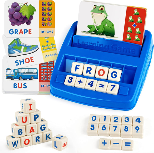 Coogam Matching Letter Game, Alphabet Spelling Flash Cards, Montessori Early Learning Educational Gift for Kids