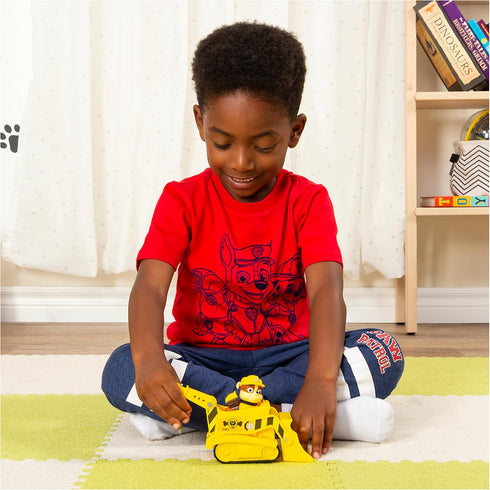 Paw Patrol Rubble’s Bulldozer Vehicle with Collectible Figure for Kids Aged 3 Years and Over