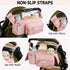 ZIOZERTT Universal Stroller Organizer with Insulated Cup Holders,Large Capacity Non-Slip Stroller Caddy Bag Fits
