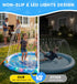Dsquu 60" 1 2 3 4 5 6 7 8 9 LED Glowing Splash Pad Sprinkler for Kids & Dogs, Non-Slip Outdoor Water Toys Toddler
