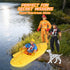 Playset, Kids Firefighter Action Figures Fireman Figures Toys with Tools, Red Fire Trucks, Army Vehicles, Helicopter