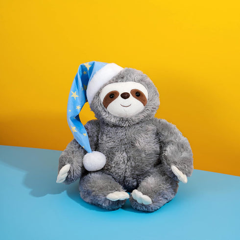Thoughtful Sloth Plush Stuffed Animal - 16" Cotton Soft Cuddly Toy, Get Well Soon Gift for Kids, Teens & Adults