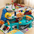 NIPLOOOW Dinosaur Race Track Playset for Boys Kids 3-5, Dinosaur Climbing Hills Car