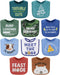 The Peanutshell Baby Boy Bibs Set, Terry Cloth, Eating, Drooling, Teething Essentials, 10 Pack, Funny Sayings in Camo
