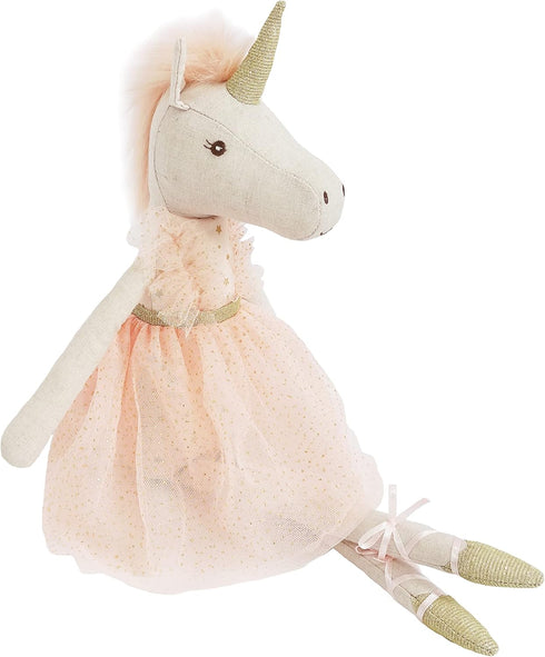 MON AMI Jolie The Unicorn Ballerina Doll: 21” Plush Stuffed Animal, Great for Kids' Room Décor and Gifts