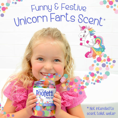 Unicorn Farts Scented Potty Training Confetti - Poofetti Party Flair