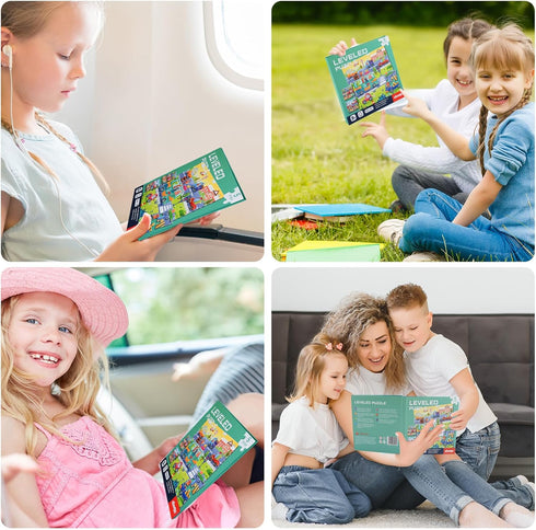 ASTARON Magnetic Puzzles for Toddlers, 25-30-42 pieces Traffic Learning Magnet Puzzles for Kids Birthday Gifts