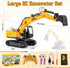 3, 4, 5, 6, 7, 8, 9, 10+ 13CH V-Opitos RC Excavator Toys for Boys Age Years Old, Excavable Remote Control Construction