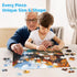 BraniacBits 4-Packs 100 5-8 4-6 6-8 8-10 Piece Puzzles - Four Seasons Scenery Large Piece Puzzles for Senior Adults