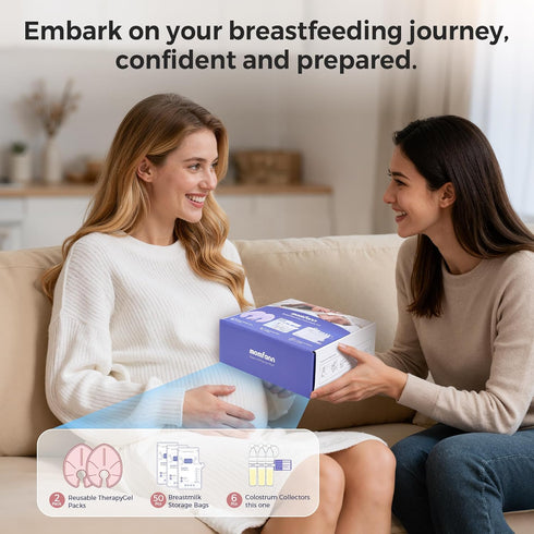 60 Set 50 Packs Breastfeeding Care Kit for Nursing Moms, Piece Complete Gift with Milk Collector, Storage Bags