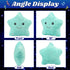 13" Cuteoy Musical Green Star Plush Pillow Glowing Twinkle Night Light Stuffed Animal LED Toys Adjustable Volume