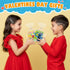 Qumic 30 PACK 312, 120 Valentines Day Cards for Kids School - Dinosaur Building Block Valentines with Dinosaur