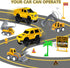 253 PCS Construction Race Tracks Toy for 3-8 Year Olds, 5 PCS Truck Car and Flexible Track Play Set