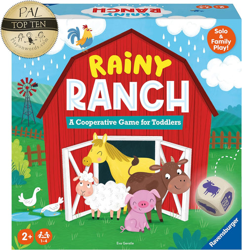 Ravensburger Rainy Ranch - Engaging Cooperative Game for Toddlers, Skill Development, Stimulates Imagination