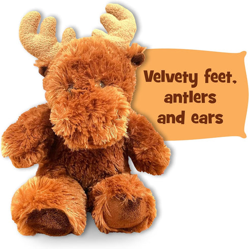 Aurora World 10" Moose Plush Toy, Soft, Cuddly, Perfect for Imaginative Play and Gifting
