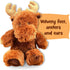 Aurora World 10" Moose Plush Toy, Soft, Cuddly, Perfect for Imaginative Play and Gifting
