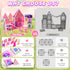 Set 3-5 4-8, Magnetic Tiles Doll House Building Toys with Double Sided Printed Design, Play House Magnetic Blocks