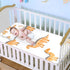 SyXIOP 28" 52" Orange Plaid Cute Dino Cooling Baby Crib Mattress x Breathable Crib Padding for Baby&Toddler