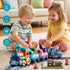 Set 3+, 4pcs 3 4 5 6 7 8 Lipneaed Train for Toddlers, Magnetic Train Toys for Toddlers Trucks Toy Train for Boys