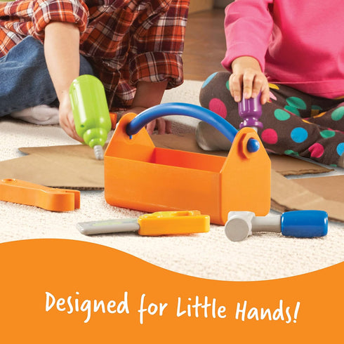 Learning Resources New Sprouts Fix It! | Fine Motor, Pretend Play Toy Tool Set | 6 Piece | Ages 2+