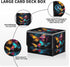 Card Deck Box for MTG Cards, Strong Magnetic Storage Box for 100+ Single Sleeved Cards, Cute Rainbow Butterfly