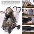UQBEUQ 4 Stroller Rain Cover, Universal Rain Cover for Stroller with Waterproof Zipper, Clear Travel Weather Shield