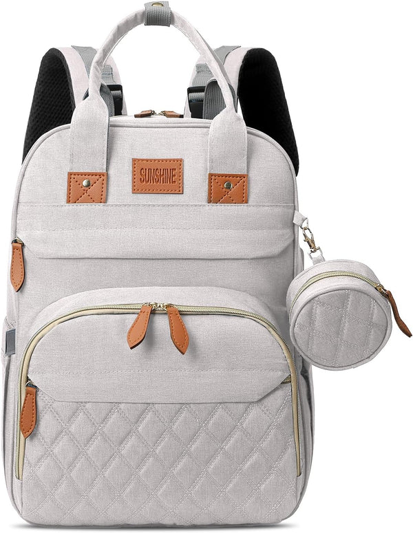 JSTPRO Diaper Bag Backpack, Large Diaper Bag with Changing Station, New Mom