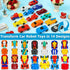 28 Pack 14 Easter Basket Stuffers, Transforming Car Robot Toys Easter Gifts for Kids Classroom Exchange Style Mini