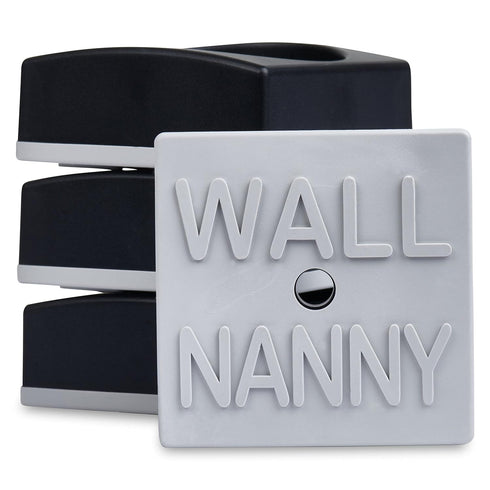 Wall Nanny Mini (4 Pack - Made in USA) Smallest Low-Profile Wall Protector for Baby Gates - Perfect in Doorways