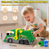 Set 3 4 5 6 7 8, Large Garbage Truck Toy for Boys Ages Kids Trash Truck with Sound, Light, Dumpster, Trash Bins