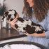 Valvphora Brown Cow Print Swaddle Blanket with Hat Receiving Blanket, Western Highland Cow Baby Items Stuff for Girls
