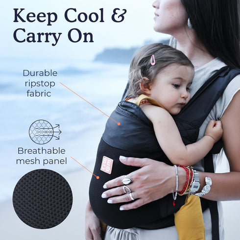 Backpack (1545 lbs) Beco Fly Lightweight Baby Carrier - Compact, Foldable & Ultralite Toddler and Baby Carrier