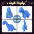 16'' Hopearl LED Musical Stuffed Dinosaur Lighting Up Singing Diplodocus Soft Plush Toy with Long Neck Adjustable