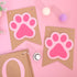 1st Dog Puppy One High Chair Banner - Puppy Paw Print Birthday Highchair Banner, Puppy Animal First Birthday Party