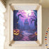 Bseiialft 52 28 Halloween Pumpkins Moon Crib Sheets for Boys Girls Soft and Breathable Cotton Baby Sheets for Standard