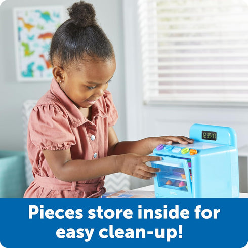 Playset, Set Learning Resources Sorting Sweets Mini Oven, Play Food, Kids Kitchen Pretend Play Toys, Mini Food, Sorting
