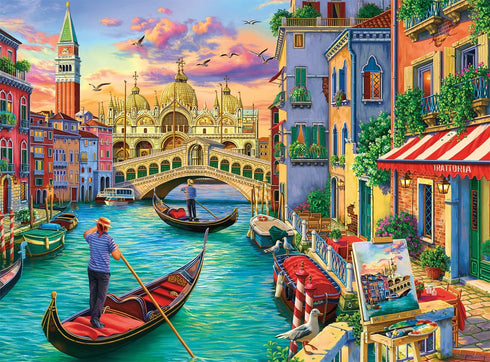 Buffalo Games Image World Sights of Venice - 1000 Piece Jigsaw Puzzle for Adults, Perfect for Game Nights